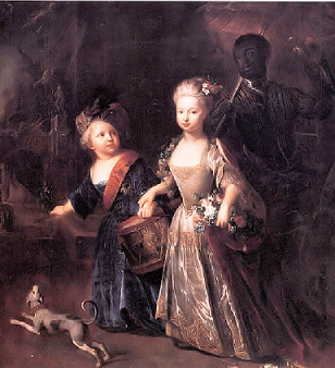 Wilhelmine de Prusse et Frdric II de Prusse enfants